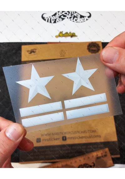 Bay Etiket Rfhlm24 Reflektif Asker Rutbesi Sticker