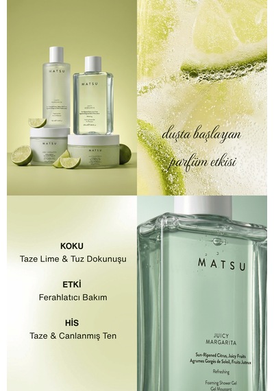 Juicy Margarita Bergamot & Narenciye Aromatik Duş Jeli 290 Ml