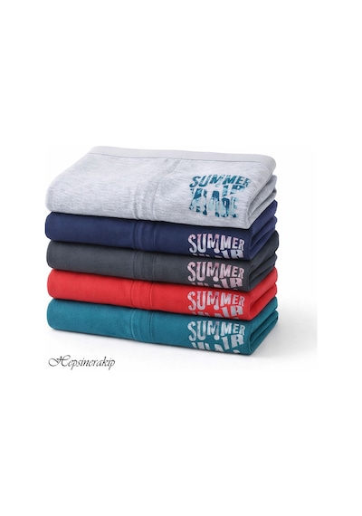 Hepsine Rakip 5li Erkek Çocuk Boxer Renkli Desenli Eğlenceli Rahat Çok Renkli