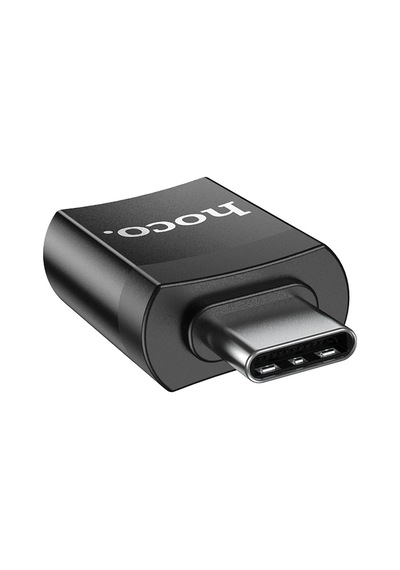 Hoco Ua17 Erkek Type-c To Dişi Usb Dönüştürücü Çevirici Adaptör- 5775 Siyah