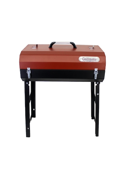 Grillmate Cookout Katlanır Ayak Kilitli Barbekü Mangal-kırmızı