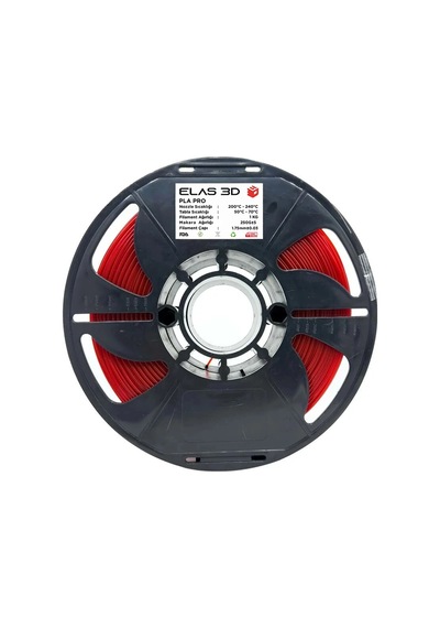 Elas 3d Kırmızı Pla Pro 1kg Filament