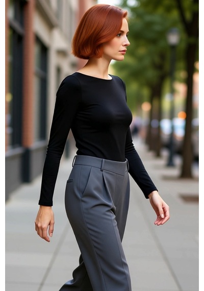 Frm Kadın Moda Şık Üst Giyim Crop Kayık Yaka Slim Kalıp Örme Pamuklu siyah