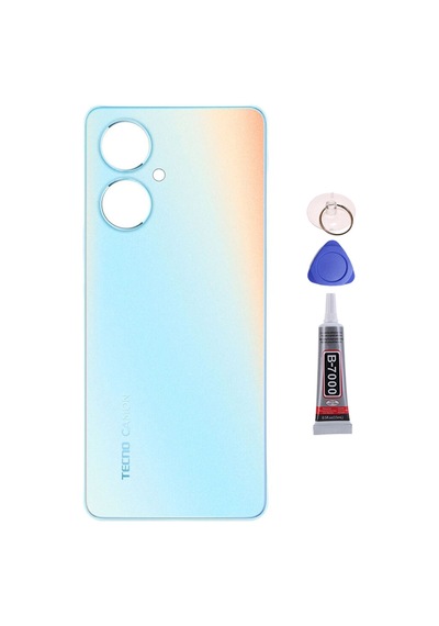 Tecno Camon 19 Neo Beyaz Arka Kapak Batarya Kapağı Pil Kapağı Yapışkan Ve Sökme Aparatıyla Beraber Full Set Beyaz