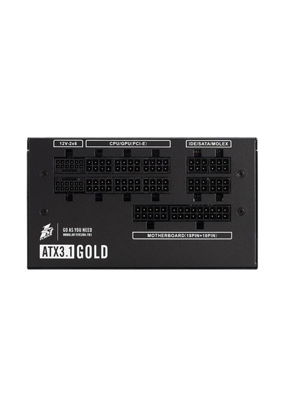 1st Player Ngdp 1000w 80+ Gold Atx3.1/pcle 5.1 Japon Kapasitör Full Modüler Apfc 10 Yıl li Siyah Güç Kaynağı