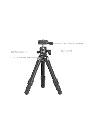Smallrig 5026 Karbon Fiber Cep Tripod Seti