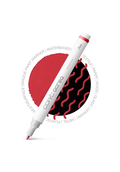 Copic Acrea - Tomato Red .
