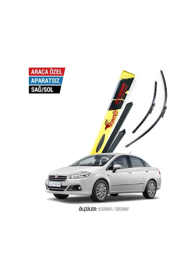 İnwells Fiat Linea 2007-2016 Muz Silecek Takımı