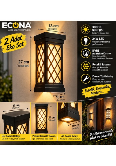 2 Adet Eco Set--modern Dekoratif Petekli Duvar Aplik 3000k Günüşığı 24w Dış Ve İç Mekan Aydınlatmaaydınlatma Armatürü Glop Led Avize Aplik Balkon Bahçe Banyo Duvar Koridor Lambası Led Günışığı 2 Adet Eco Set--modern Dekoratif Petekli Duvar Aplik 3000k Günüşığı 24w Dış Ve İç Mekan Aydınlatmaaydınlatma Armatürü Glop Led Avize Aplik Balkon Bahçe Banyo Duvar Koridor Lambası Led Günışığı