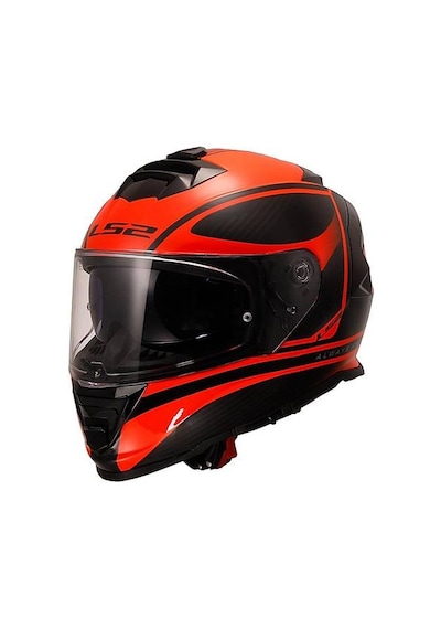 Ls2 Storm 2 Dodger Kapalı Motosiklet Kaskı Neon Turuncu