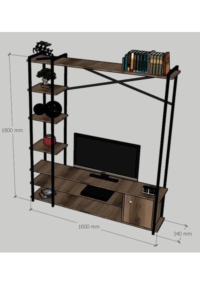Emkawood Wicker Tv Ünitesi