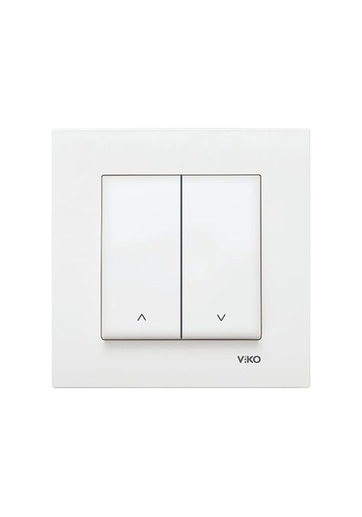 Viko Karre Jaluzi Anahtarı Beyaz İki Düğmeli 90967016