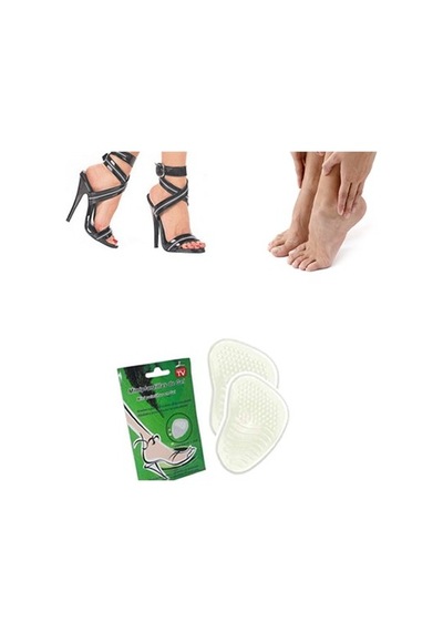 Topuklu Ayakkabı Ön Ayak Pedi Kaydırmaz Şeffaf Jel 1 Çift Silikon Ön Ayak Yastığı