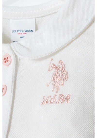 U.s. Polo Assn. Kız Bebek Beyaz Şort Takım 5274-50151 Beyaz