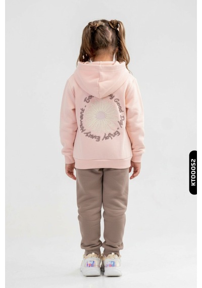 Xo Kids Kız Çocuk Eşofman Takım 4-8 Yaş 19501 Pudra