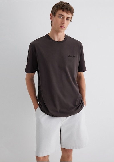 Mavi Koyu Kahve Erkek T-shirt M0612733-70219 Koyu Kahverengi