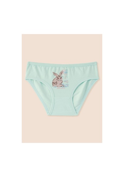 Natuline Kız Çocuk Organik Pamuklu Likralı Külot Just Be Rabbit Yourself Rabbit 6'lı Paket Açık Mavi - Yeşil - Ekru Natuline Kız Çocuk Organik Pamuklu Likralı Külot Just Be Rabbit Yourself Rabbit 6'lı Paket Açık Mavi - Yeşil - Ekru