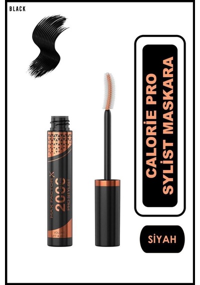 Max Factor 2000 Calorie Pro Stylist Maskara 01 Milky Coffee