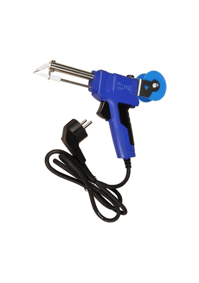 Zd-555 Lehim Tabancası, 30-60 Watt Ayarlı, Makaralı Lehim, Mavi
