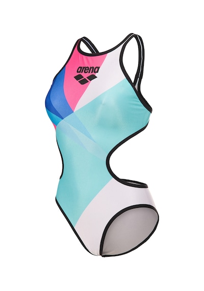 Arena One Placement Swimsuit Tech Back Kadın Çok Renkli Yüzücü Mayo 010671505