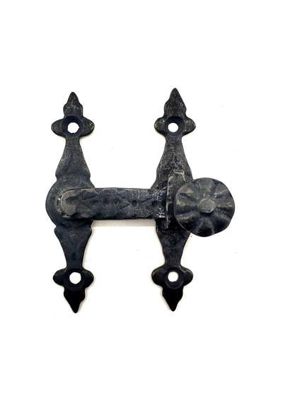 Antika Tarz Dekoratif Pirinç Kapı, Pencere Mandalı - 82x65 Mm, Oksit 53119080