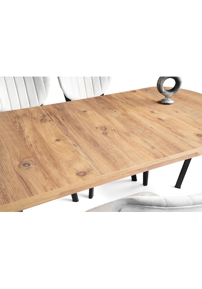 Nisa Açılır Mdf Oval Mutfak Masası 70x110 Çam