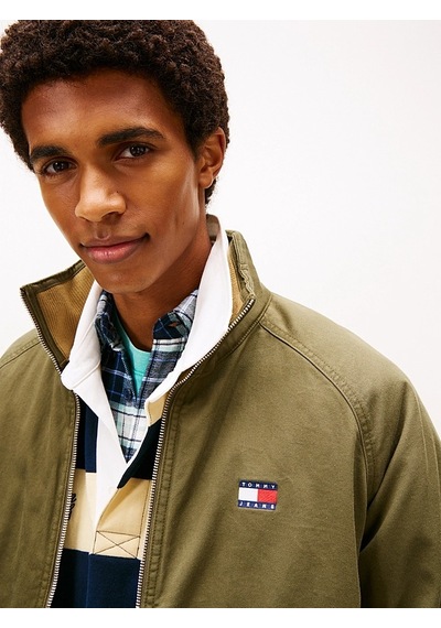 Tommy Hilfiger Tjm Cotton Twıll Padded Jacket Erkek Yeşil Mont - Dm0dm22712