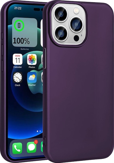 Apple Uyumlu iPhone 15 Pro Max Zore Premier Silikon Kılıf-derin Mor Derin Mor