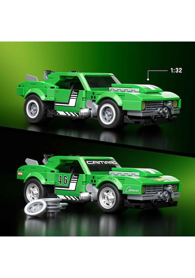 Hot Wheels Speed Serisi Custom 68 Camaro Araba 289 Parça Jft16 Yeşil