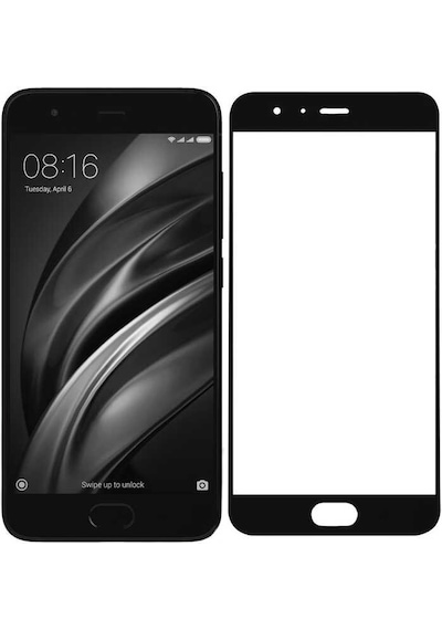 Xiaomi Mi 6 Tam Kaplayan Tamperli Cam Kavisli Tam Korumalı Davin 5d