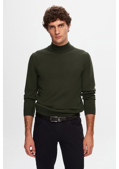 D's Damat Regular Fit Açık Haki Pamuk Karışımlı Yarım Balıkçı Triko Kazak 5HF06ORT16275 Haki D's Damat Regular Fit Açık Haki Pamuk Karışımlı Yarım Balıkçı Triko Kazak 5HF06ORT16275 Haki