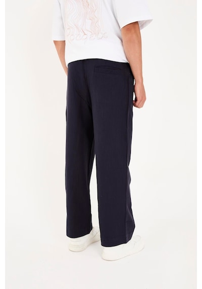 Rocqerx R-4419 Fermuarlı Baggy Pantolon Lacivert