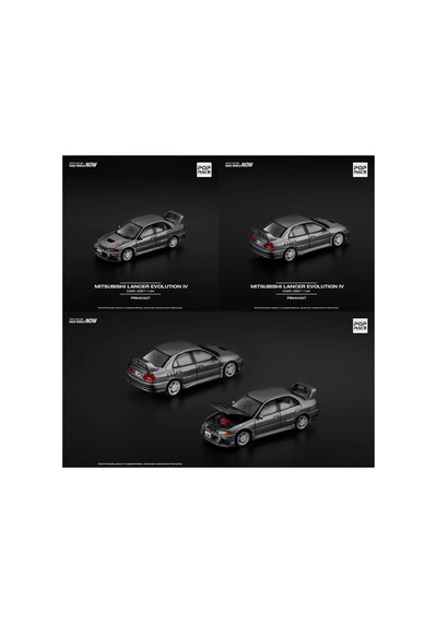 Pop Race Mitsubishi Lancer Evolution Iv 1:64 Diecast Model Car Rally Icon Pr64-0327