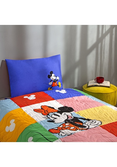 Taç Lisanslı Disney Minnie & Mickey Tek Kişilik Pamuk Complete Set 000000001000050013 Çok Renkli