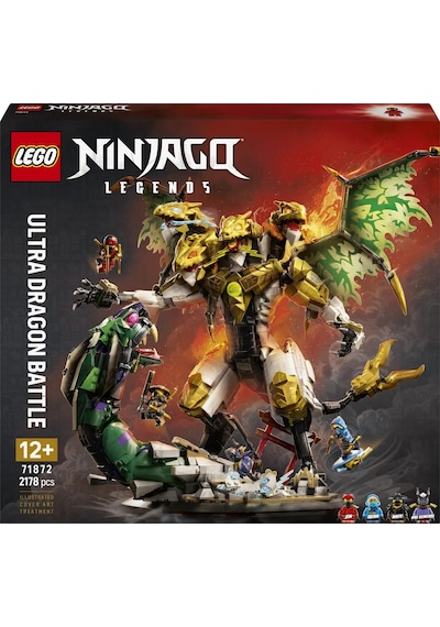 LEGO® NINJAGO® Ultra Ejderha Savaşı 71872 - 12 Yaş ve Üzeri Çocuklar için Minifigür İçeren Oyuncak Yapım Seti (2178 Parça)