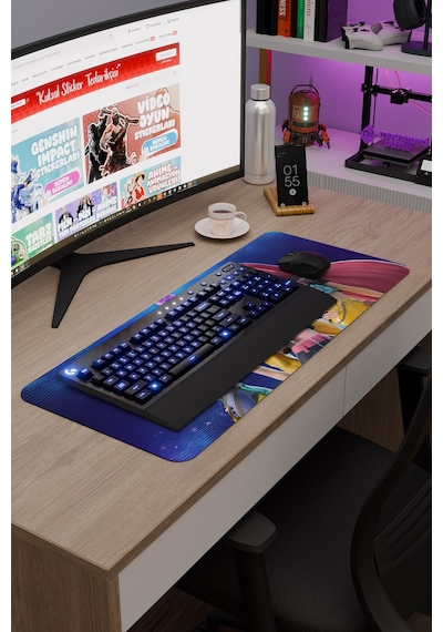 Kpop Demon Hunters Kaymaz Dikişli Kauçuk Oyuncu Mousepad V3 - 70x30 Xl Gaming Mouse Pad Fare Altlığı