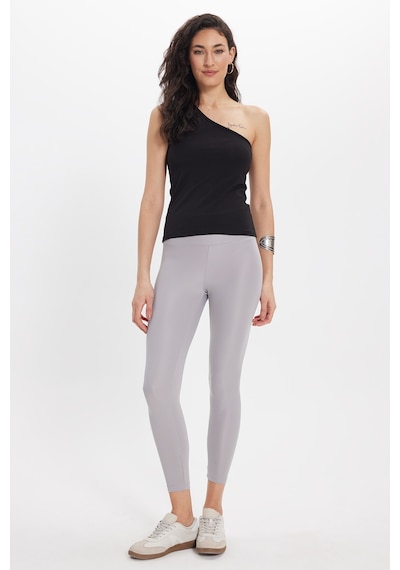 Tudors Kadın Slim Fit Dar Kesim Pamuklu Kolsuz Siyah Crop Atlet-50682