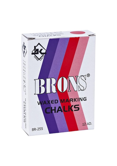 Brons Yağlı Marka Tebeşir Kırmızı 12 Li Br-255