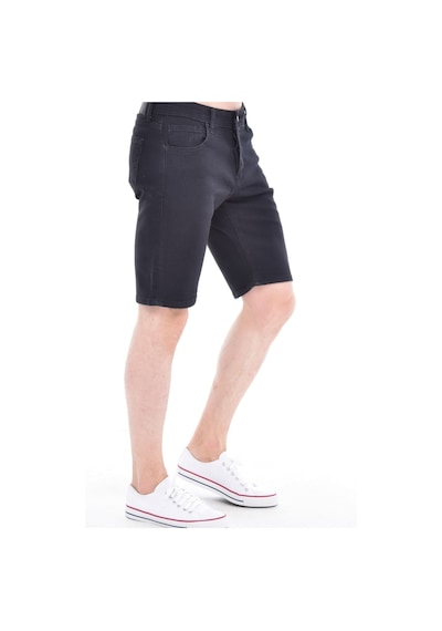 Cedy Denim Erkek Kot Şort Slim Fit Jean Şort - C342 Siyah