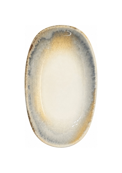 6 Lı Küçük Oval Tabak / Meze / Sunum / Appetizer Tabağı 15x8.5 Cm Bonna Knidos Gourmet Oval Plate