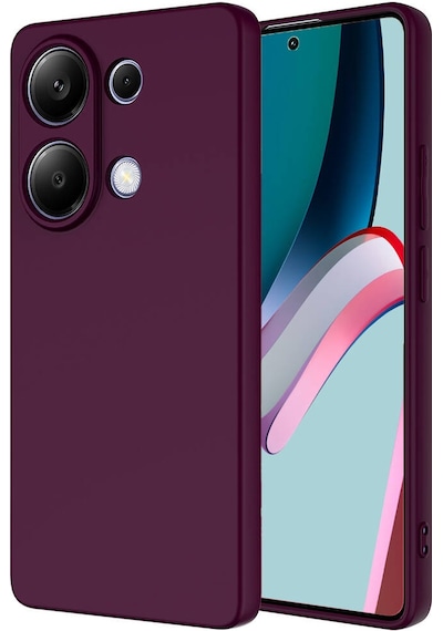 Redmi Note 13 Pro 4g Kılıf Tchs Mara Lansman Kapak - Koyu Mor Koyu Mor