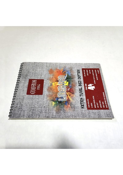 Cobain 1986 Linen Pad Keten Tuval Bezi Defteri 364gr Gessolu Akrilik Boyama Ve Yağlıboya A4
