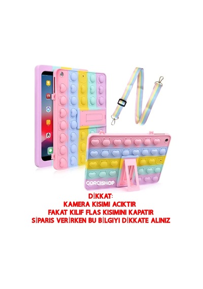 Casper Via S40/l40 Modelleri Uyumlu Kılıf Popit Askılı Gökkuşağı Kılıf Arka Kapak