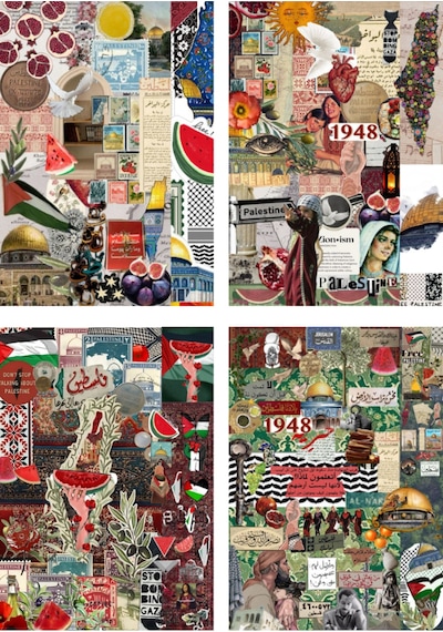 Filistin Temalı 8'li Yapışkanlı Scrapbook Seti Diğer