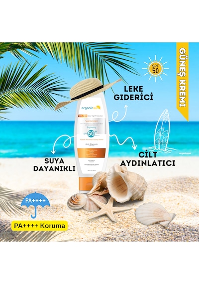 Organicsun Spf 50+ Yüz Ve Vücut Güneş Kremi 100 Ml 2'li Set