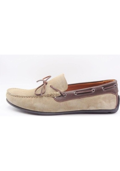 King Shoes 209Fynk Büyük Numara Bej Yazlık Ayakkabı