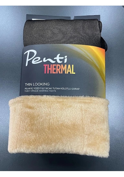Penti Thin Looking Thermal Külotlu Çorap Siyah L-xl Siyah