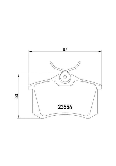 Volkswagen Touran Arka Fren Balatasi 2003-2007 425056 Ayd60033a 1.4tsı