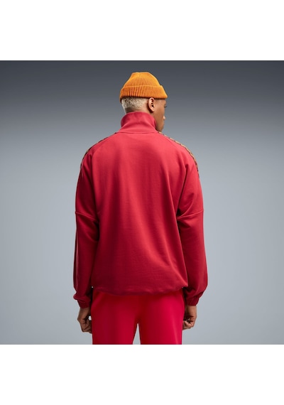 Puma Galatasaray Kıng Erkek Fermuarlı Geniş Kesim Sweatshırt 787645 01 Kırmızı
