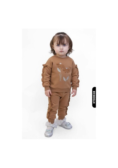 Xo Kids Kız Çocuk Eşofman Takım 9-24 Ay 52017 Camel